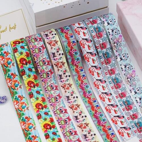 DIY Cartoon Printed Grosgrain Ribbon For Craft Supplies Sewing Accessories 5 Yards, Planar Resins Mold 10 Pieces. 31550