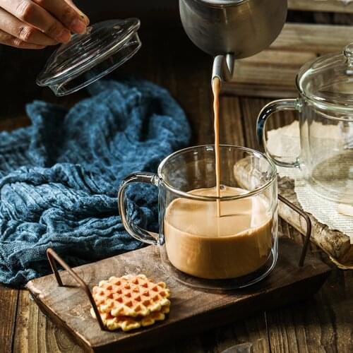 Double Wall Glass Beer Wine Glass Mug Tea Juice Insulation Latte Coffee Cup Anti-scald Transparent Drinkware Dropshipping