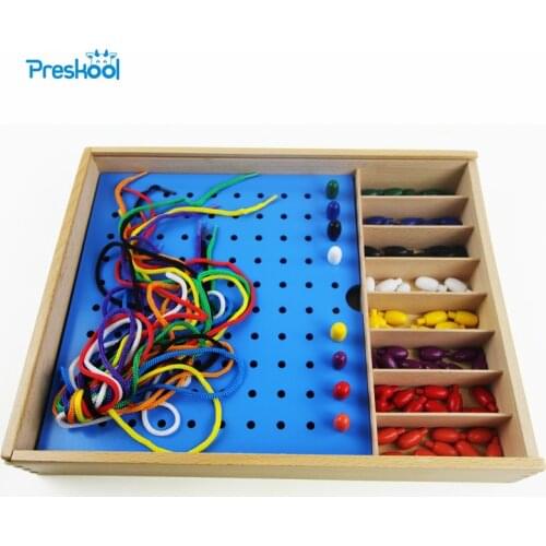 Baby Kids Toys Froebel Jun Gabe 2 Wood Beads Teaching Tool Learning Educational Preschool Training Brinquedo Juguets