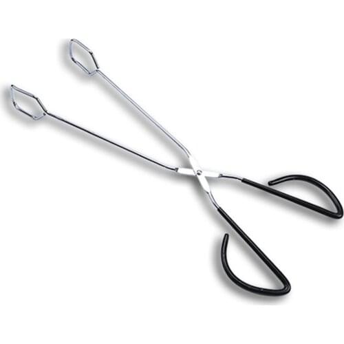 BBQ Tools Stainless Steel Scissors Grilled Food Clip Barbecue Accessories Portable Tongs Outdoor Gadget Kitchen Scissor Tongs