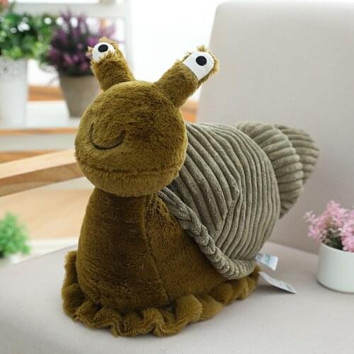 Kawaii animal crossing plush toys cute snail doll comfort animal juguetes home decoration baby room toys