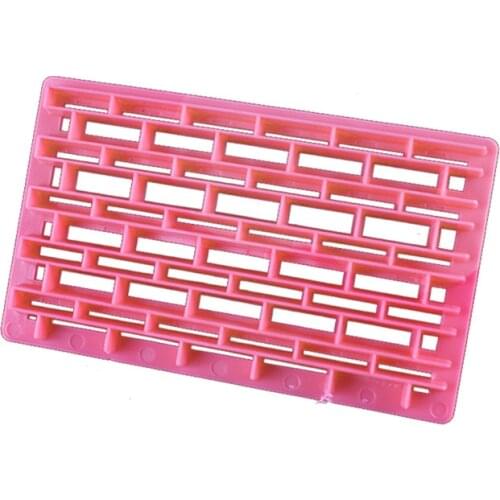 Bricks Rectangle Pattern Fondant Silicone Molds Knit Printing Template Biscuit Cake Decorating Kitchen Cookie Mould Baking Tools