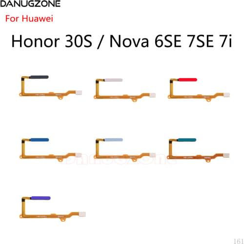 FingerPrint Sensor Button Touch ID Scanner Key Flex Cable For Huawei Honor 30S / Nova 6SE 7SE