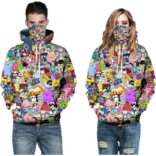 Fashion Anime Pokemon Pikachu 3D Printed Hoodies Couples Harajuku Streetwear Four Seasons Hooded Sweatshirt Unisex Shipping Free