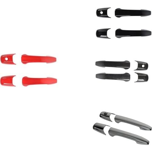 Side Door Handle Cover Trim Decor Frame Kits ABS for Ford Mustang 2004-2014 Accessories