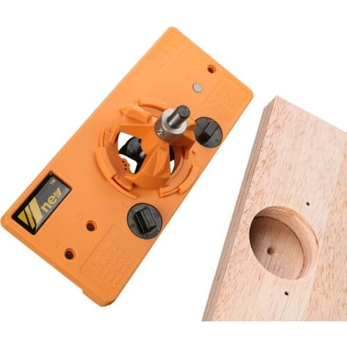 NEW Concealed 35MM Cup Style Hinge Jig Boring Hole Drill Guide + Forstner Bit Wood Cutter Carpenter Woodworking DIY Tools