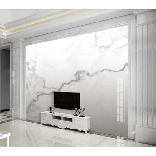 Papel de parede Simple atmosphere jazz white black and white marble 3d wallpaper,bedroom KTV bar mural wall decor