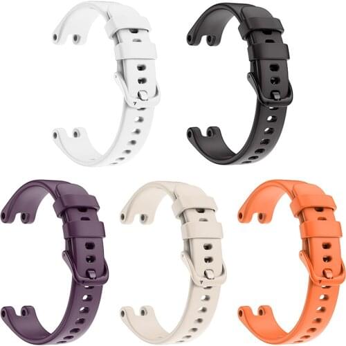 Unisex Solid Color Smart Watch Band Replacement for Garmin Lily Sports Bracelet Silicone Wristband Strap Stylish Simplicity