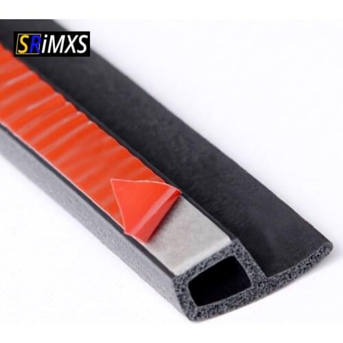 P Type Car Door Rubber Seal Strip Noise Insulation Car Door Sealing Strip Weatherstrip Anti-dust Rubber Door Seals