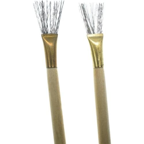 Polymer tools Thick /Thin Wire Texture Brush Clay Sculpture Poke Steel Wire Brush Metal Texture Brushes Modelling DIY Clay Tool