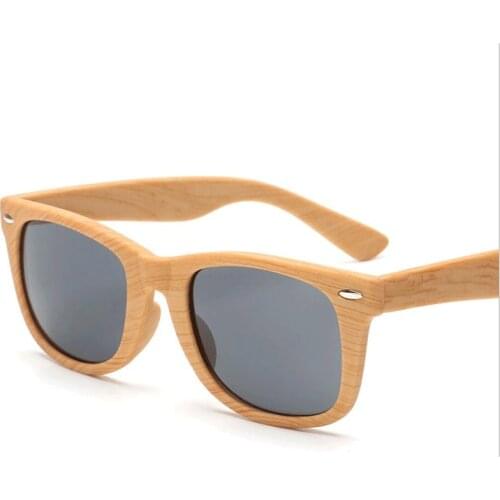 Retro Wooden Square Sunglasses Bamboo Glasses Men Women Fashion Wood Brown Coffee Sun Glasses