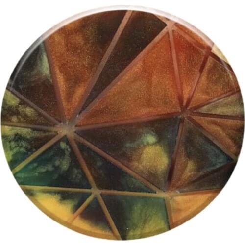 Geometric Circle Round Shape Coaster Epoxy Resin Mold Cup Mat Pad Silicone Mould DIY Crafts Casting Tool