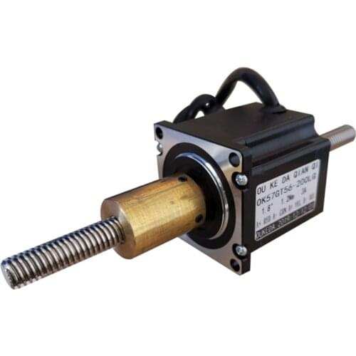 NEMA 23 non-captive stepper motor with 200mm Tr11*2 lead screw for circle slicer machine