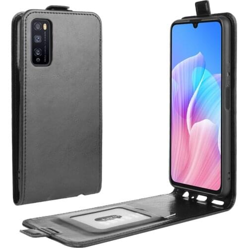 UP Down Leather Case For Huawei Enjoy Z Enjoy 20 Pro Phone Bag Vertical Flip Leather Cover Case Card Slot Holster