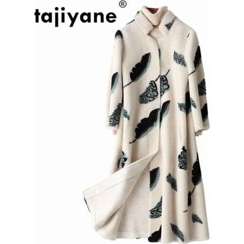 Real Coat Fur Female Wool Jacket Autumn Winter Coat Women Clothes 2021 Korean Vintage Sheep Shealring Fur Long Tops ZT4688