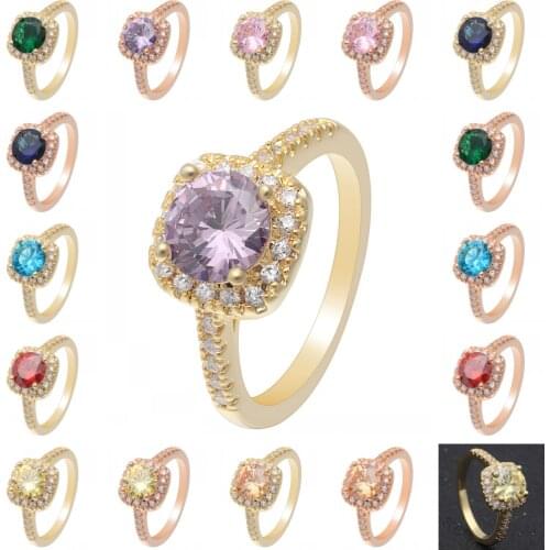 Elegant Temperament rings Jewelry Womens Girls White Silver Color Wedding Ring Micro Inlay Clear AAA Cubic Zircon promise ring