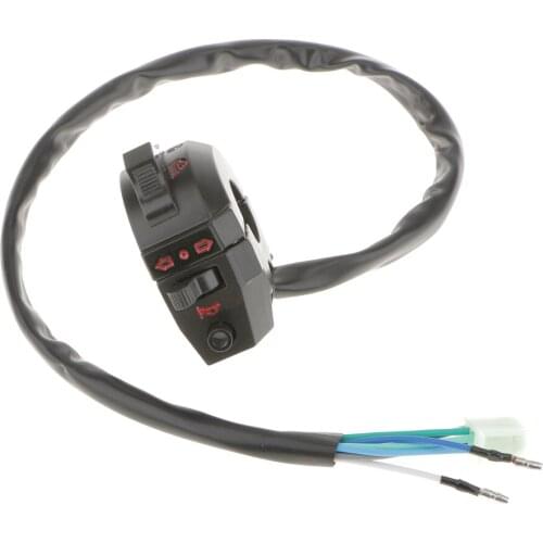 1 Pcs Aluminum Waterproof Motorcycle Handlebar Control Switch For Emergency Light Turn Signal Light Switch Fit 7/8" Handlebars