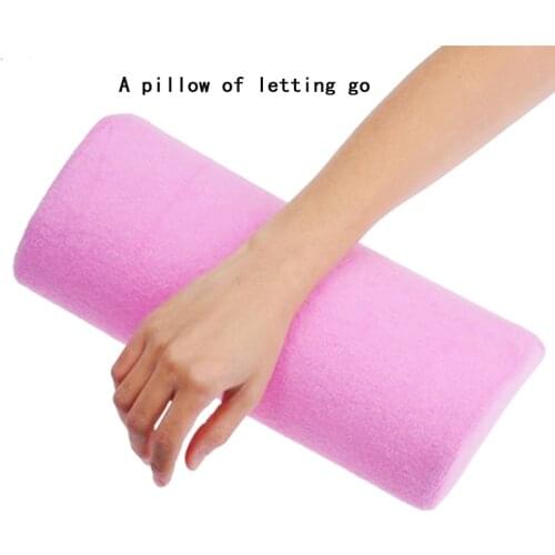 1Pc Professional Half Hand Cushion Rest Pillow Long Nail Art Design Manicure Soft ColumnManicure Hand Rests Pillow Cushio