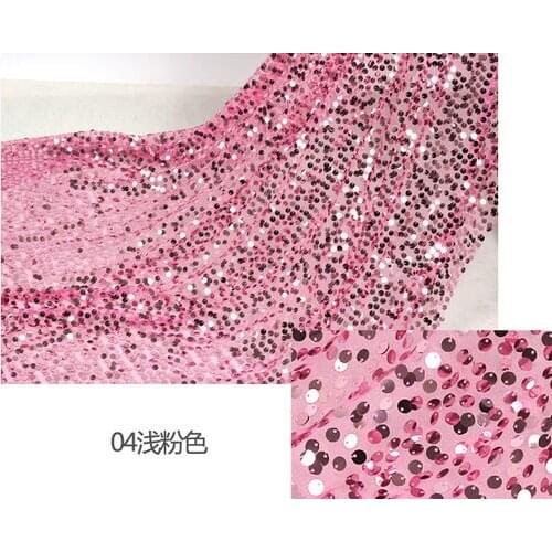 1yards 9mm Tulle Paillette Embroidery Fabric Sequin Fabric For Sewing Dance Clothing Wedding/Party/Stage Decoration