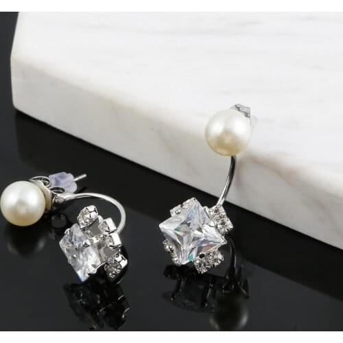 10pcs ABS Freshwater Pearl white Beige Stud Earrings Fashion Jewelry for Women Super Deal Accessories Ear Plugs