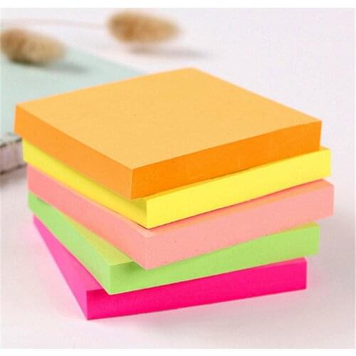100 sheets colour Self Adhesive Memo Pad Sticky Notes Bookmark Point It Sticker Paper School office Supplies Notebooks