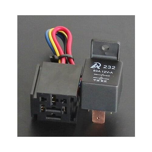 2pk 4Pin Over 80AMP 12v Relay & 4-WIRE SOCKETS 80 AMP AUTO RELAY free shipping