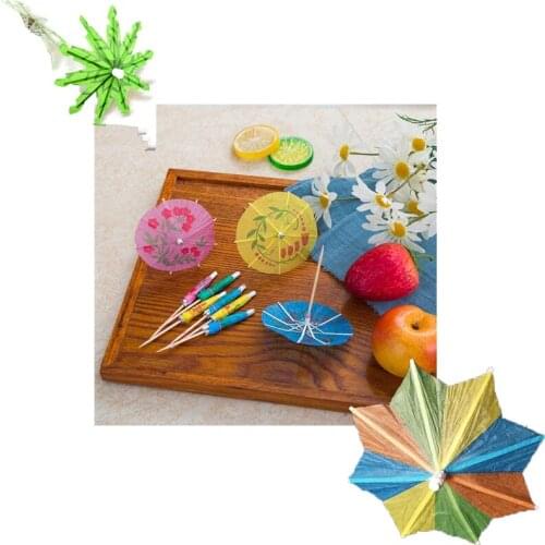 50 pcs Quality Paper Drink/ Cocktail Parasols /Umbrellas Luau Sticks / Party POP Wedding Decoration Accessories