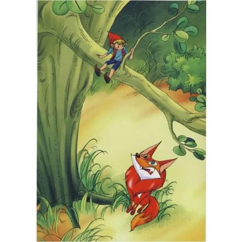 DIY Embroidery Full Square Round Diamond Painting Nils Riding Goose Travel Notes Cross Stitch Rhinestone Mosaic Art JX326