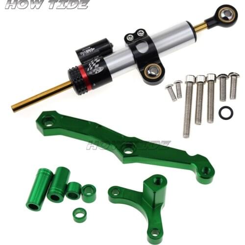 For Kawasaki Z800 Adjustable Steering Damper Stabilizer Bracket Mounting Holder Z 800 2013 2014 2015 2016 2017 2018 2019 2020