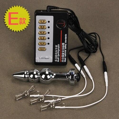 Electro Stimulation Sex Toys For Men Woman Themed Erotic Toys Electric Shock Butt Anal Plug G-spot Prostate Massage