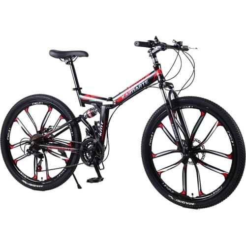 26inch mountain bike 21speed folding bicycle Adult bike Mens and womens mountain bike Spoke wheel and knife wheel bike