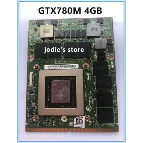 Original GTX 780M GTX780M 4GB N14E-GTX-A2 Graphic Video Vga Card For Dell Alienware M17X R5 R4 M18X R2 R3 R4 DDR5