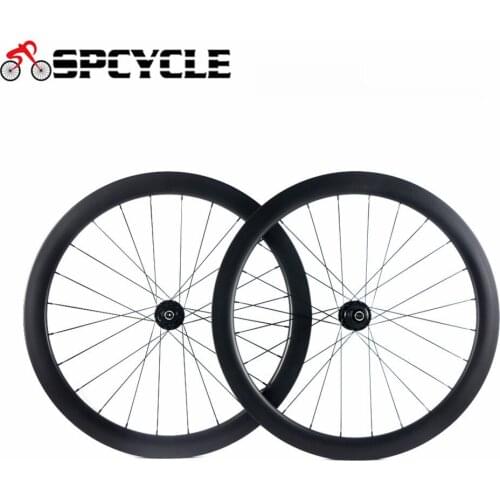 Spcycle 700C Disc Brake Road Bike Wheels 38mm 50mm Clincher Racing Bicycle Carbon Wheelset Front 100*12mm Rear 142*12mm