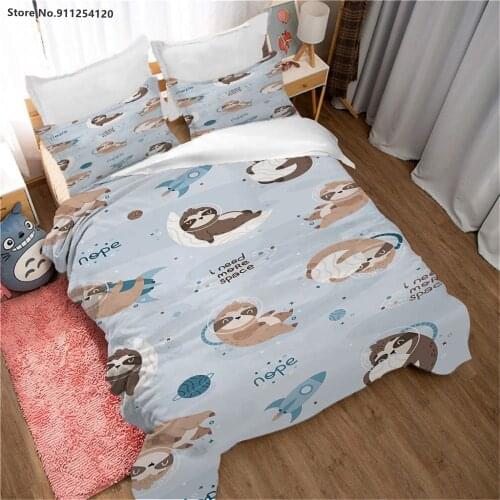 Koala Bedding Set Kids Duvet Cover Sets Animal Quilt Cover Single Double Queen King Size Bed Cover Dropshipping Bedspread