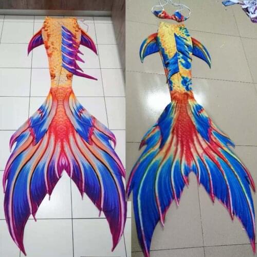 Customized Girls Kids Adult Women Man Mermaid Tail With Monofin for Swimming Photos Props Summer Beach Vacation Cospaly Costumes
