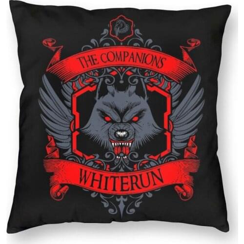 The Companions Whiterun Skyrim Square Pillowcover Home Decorative Cushion Cover Throw Pillow for Sofa Double-sided Printing
