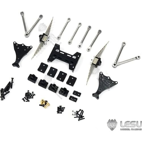 Metal Rear Suspension for 1/14 RC LESU Tractor Truck Lock Differential Small Axles Model Dumper