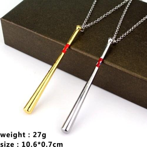 MQCHUN Baseball Bat Pendant Necklace for Women Men Gift