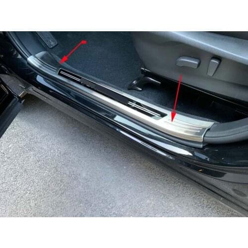 Car Inner Door Side Silver Protector Bumper Cover Trims New Moulding For 2019-2021 Subaru Forester 4PCS
