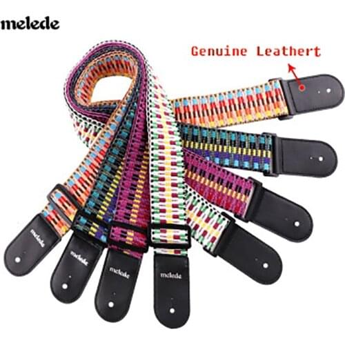 New guitar band ethnic style thickening rainbow cotton guitar bass acoustic guitar diagonal strap