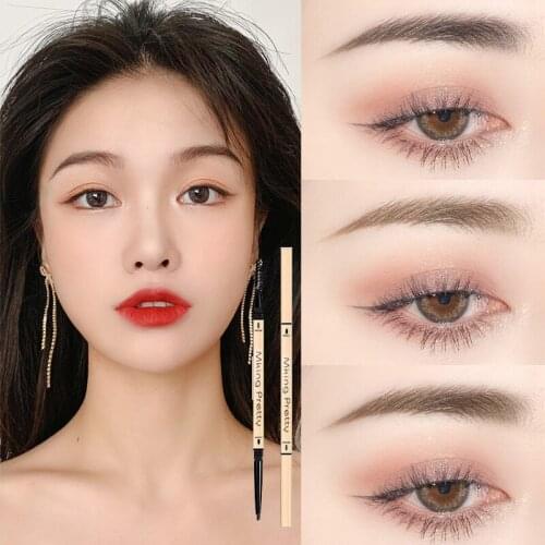 Professional Eyebrow Pencil Double Head Ultra Fine Waterproof Long Lasting Eyebrow Tattoo Pen Eye Brow Tint Enhancer Pen Makeup