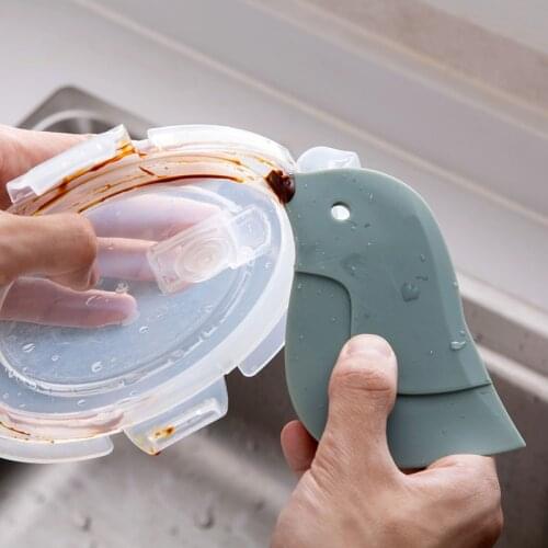 Silicone Cleaning Scraper For Crevice Corner Bowl Dough Icing Dish Pot Pan Kitchen Stove Edge Clean Spatula Tool Pastry Spatulas