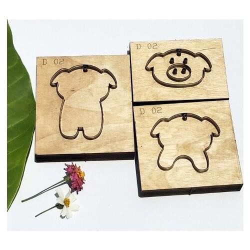 Steel Blade Rule Die Cut Steel Punch Pig pendant Cutting Mold Wood Dies for Leather Cutter for Leather Crafts