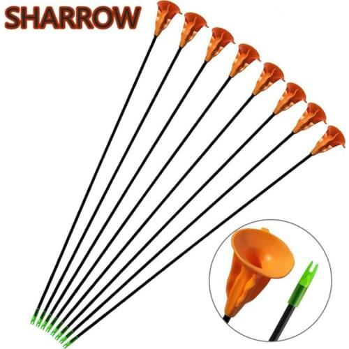 12/24Pcs Children Sucker Arrows Fiberglass Suction Cup Kids Bow Game Target Gift Shooting Practice Target Archery Accessories