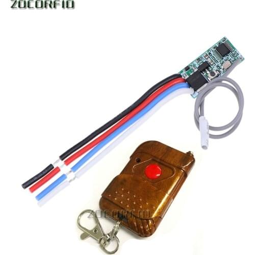 Universal Wireless 433Mhz DC 3.6V-24V Remote Control Switch 1 CH RF Relay Receiver LED Light Controller DIY Kit