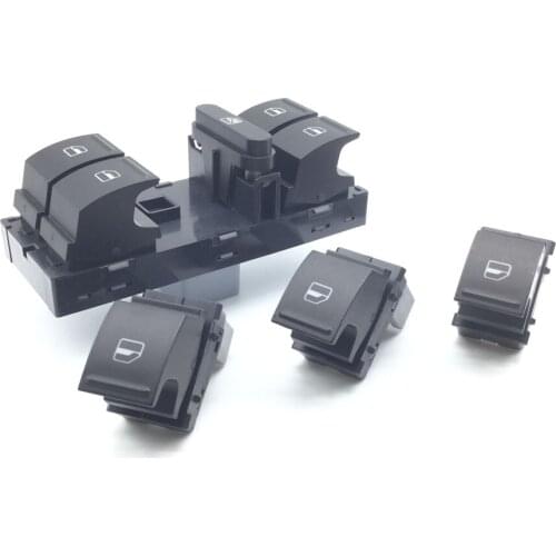 1K4959857B Master Window Switch Single Botton Electric Control Passenger Switch 1K4 959 857B / 7L6 959 855B For VW Jetta 06-10