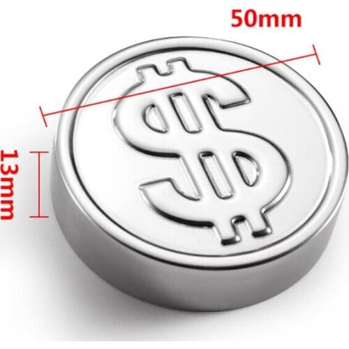 2 Pcs/Lot America Dollar Whiskey Stones 50mmx13mm Stainless Steel Rock Taste Wine Beer Ice Stone Bar Winery Wedding Gift Cooler