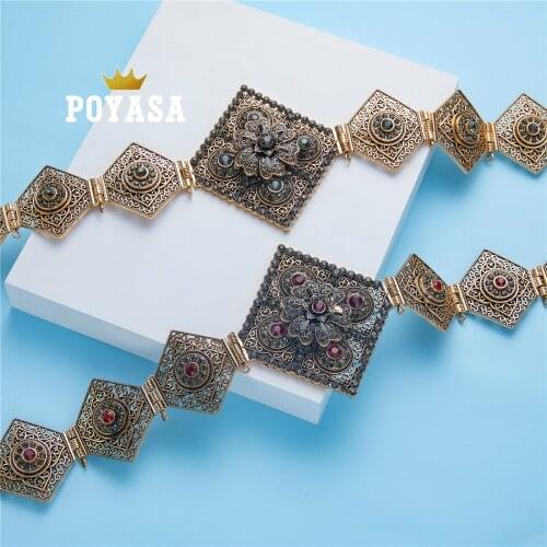 2020 july free shipping Caftan wedding antique bronze plated belt for women