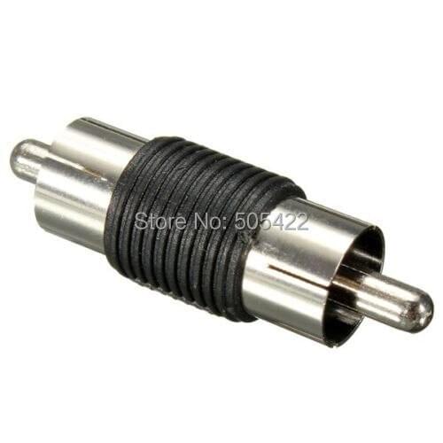 RCA Male to Male Phono Coupler AV Audio Connector Gender Changer Adapter Connector