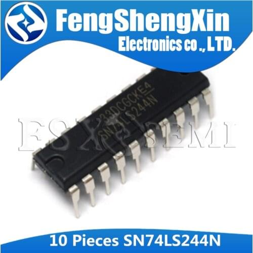 10pcs/lot SN74LS244N DIP-20 74LS244N 74LS244 HD74LS244P OCTAL BUFFERS AND LINE DRIVERS WITH 3-STATE OUTPUTS IC